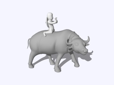 牛雕塑 (15)SU模型