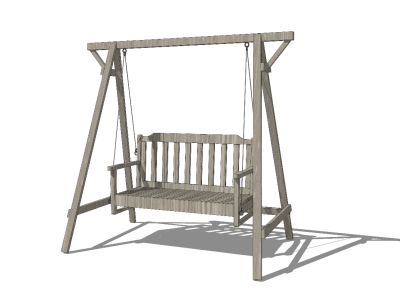 秋千吊椅 摇椅 (4)SU模型