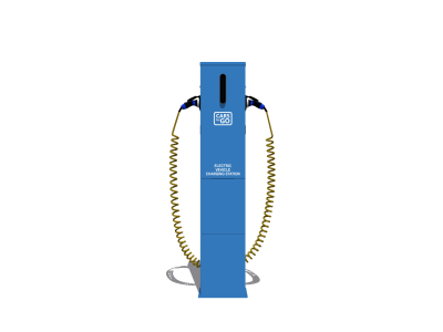 充电桩 充电站 4SU模型
