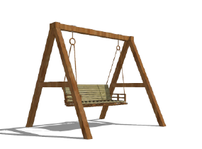秋千吊椅 (2)SU模型