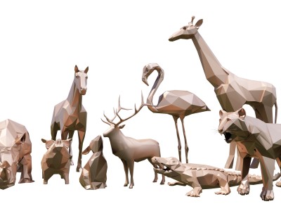 动物雕塑SU模型