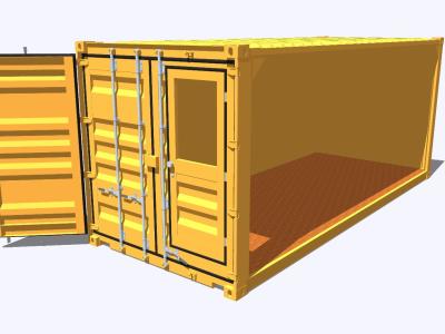 集装箱建筑改造 (5)SU模型