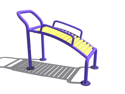 腹肌板 室外健身器材45SU模型