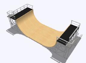 滑板场 运动场5SU模型