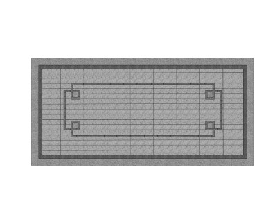 中式地面广场铺装 (32)SU模型