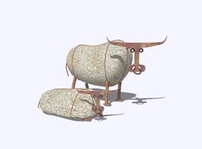 牛雕塑 (27)SU模型