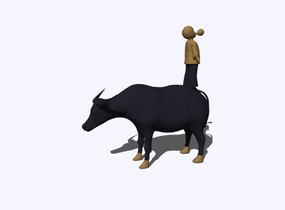 牛雕塑 (18)SU模型
