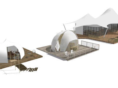 露营帐篷1SU模型