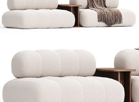现代休闲沙发组合  多人沙发SU模型