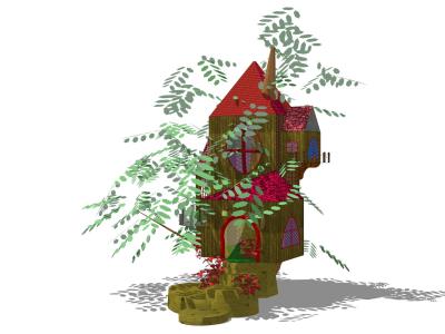 树屋 木屋 (1)SU模型