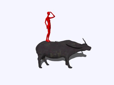 牛雕塑 (20)SU模型