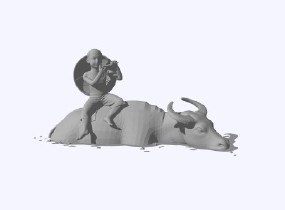 牛雕塑 (5)SU模型