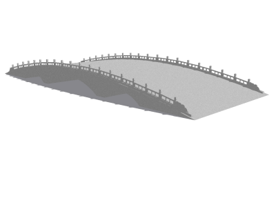 石桥 景观桥 (11)SU模型