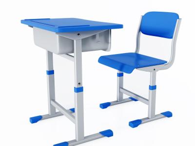 现代课桌椅SU模型