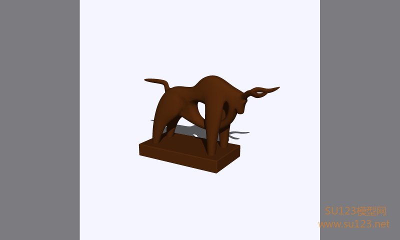 牛雕塑 (16)SU模型