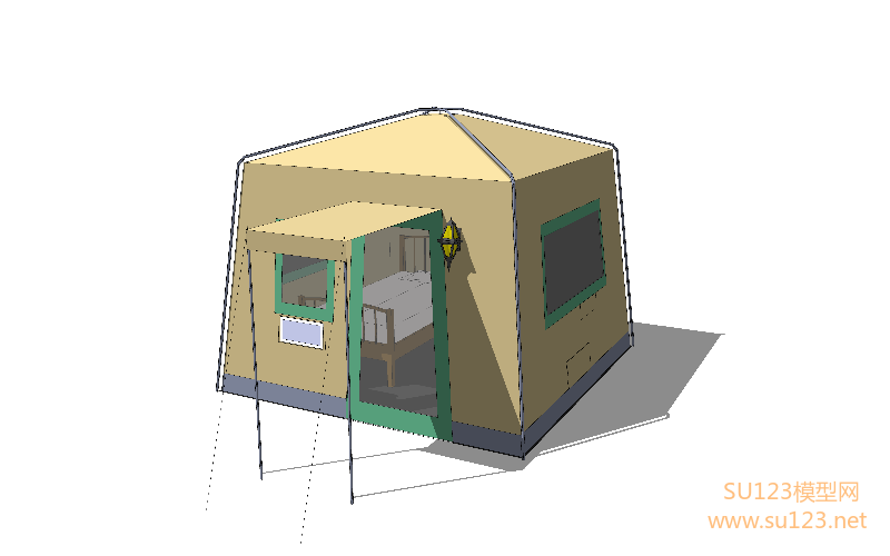 帐篷 (21)SU模型