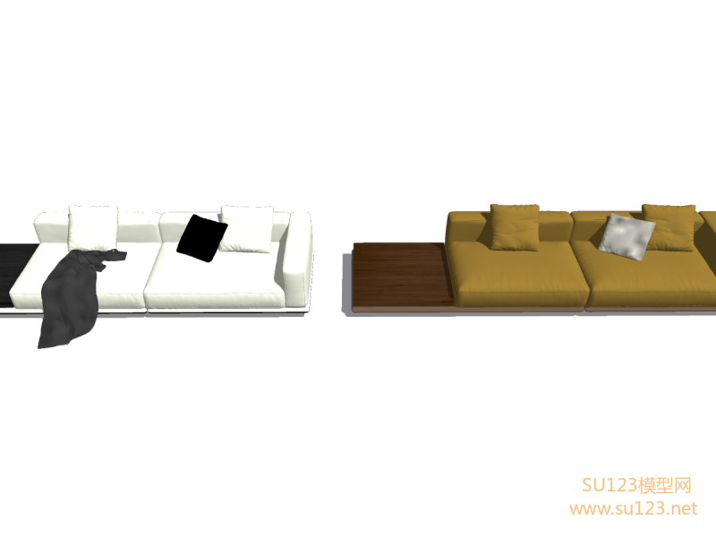 Minotti 沙发现代双人沙发SU模型