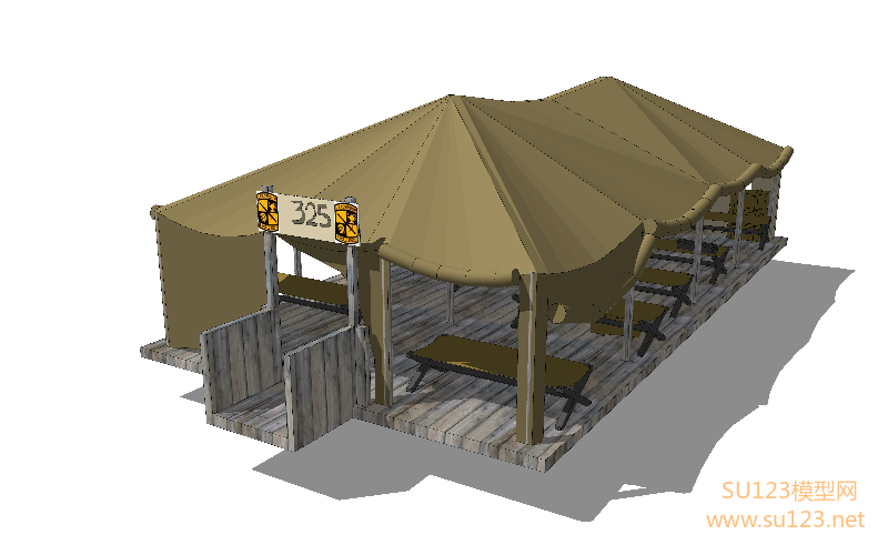 帐篷 (63)SU模型