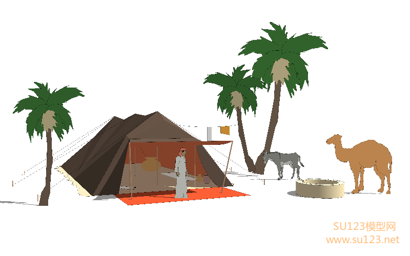 帐篷 (3)SU模型